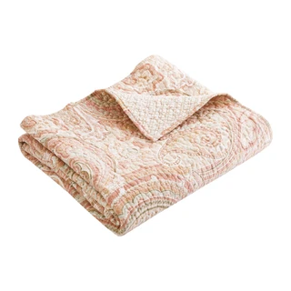 Thumbnail 4: Levtex Home Levtex Home Spruce Coral Quilted Throw 
