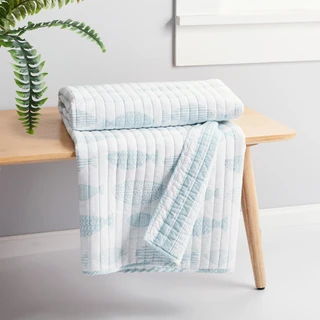 Thumbnail 2: Levtex Home Levtex Home Aqua Breeze Quilted Throw 