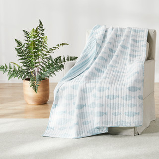 Thumbnail 1: Levtex Home Levtex Home Aqua Breeze Quilted Throw 