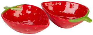 Thumbnail 1: Home Essentials Home Essentials 6 in Strawberry Dip Bowl Set 
