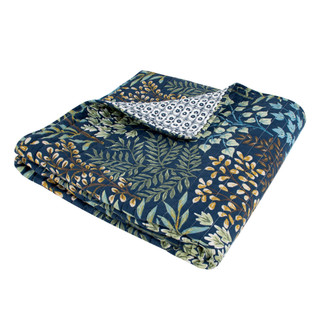 Thumbnail 2: Levtex Home Levtex Home English Forest Navy Quilted Throw 