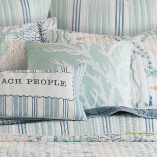 Thumbnail 2: Levtex Home Levtex Home Ocean Meadow Coral Coastal Decorative Pillow 