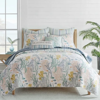 Thumbnail 3: Levtex Home Levtex Home Ocean Meadow Coral Coastal Decorative Pillow 