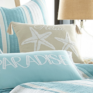 Thumbnail 2: Levtex Home Levtex Home San Clemente Coastal Decorative Tassel Pillow 