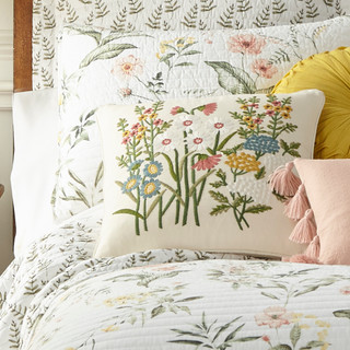 Thumbnail 3: Levtex Home Levtex Home Viviana Flower Emboidered Decorative Pillow 