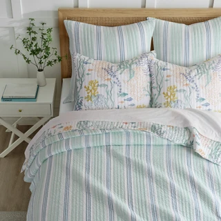 Thumbnail 2: Levtex Home Levtex Home Ocean Meadow Coastal Euro Sham Set of 2 