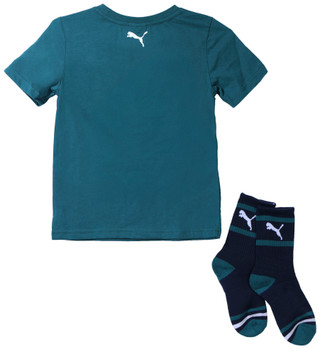 Thumbnail 3: Puma Puma Little Boys 2 Pc Shirt & Socks Set 