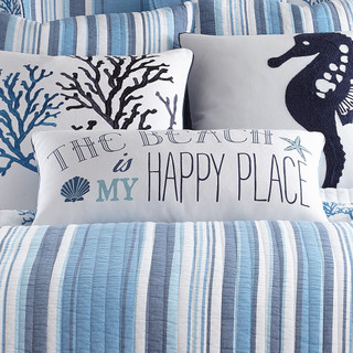 Thumbnail 3: Levtex Home Levtex Home Beach Happy Place Coastal Decorative Pillow 