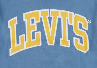 Thumbnail 6: Adidas Levis Big Boys Logo Embroidered Graphic T-Shirt 