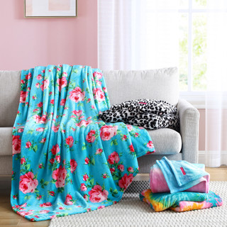 Thumbnail 8: Betsey Johnson Betsey Johnson Leopard Twin Blanket 