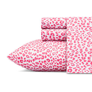 Thumbnail 3: Betsey Johnson Betsey Johnson Pink Leopard Sheet Set 