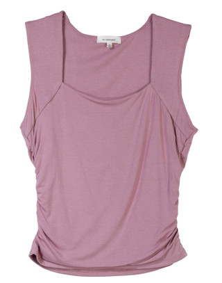 Thumbnail 2: No Comment No Comment Juniors Square Neck Solid Tank Top 