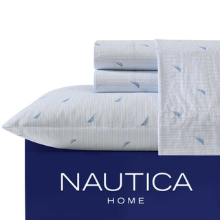 Thumbnail 2: Nautica Nautica T200 Washed Percale Sheet Set 