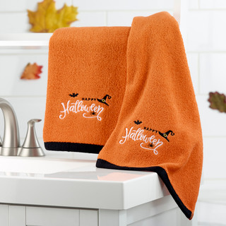 Thumbnail 2: AVANTI Avanti Happy Halloween Icons Hand Towels Set of 2 