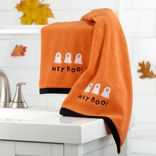 Thumbnail 2: AVANTI Avanti Hey Boo Halloween Hand Towels Set of 2 