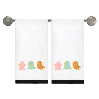 Thumbnail 2: AVANTI Avanti Ghost Pastel Halloween Hand Towels Set of 2 