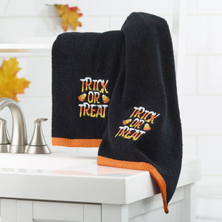 Thumbnail 2: AVANTI Avanti Trick or Treat Halloween Hand Towels Set of 2 