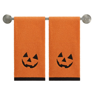 Thumbnail 1: AVANTI Avanti Jack-O-Lantern Halloween Hand Towels Set of 2 
