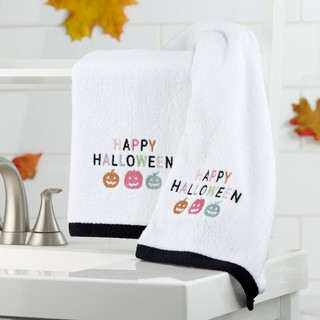 Thumbnail 2: AVANTI Avanti Happy Pastel Halloween Hand Towels Set of 2 