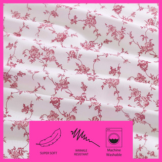 Thumbnail 18: Betsey Johnson Betsey Johnson Floral Toile Sheet Set 