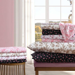 Thumbnail 10: Betsey Johnson Betsey Johnson Floral Toile Sheet Set 