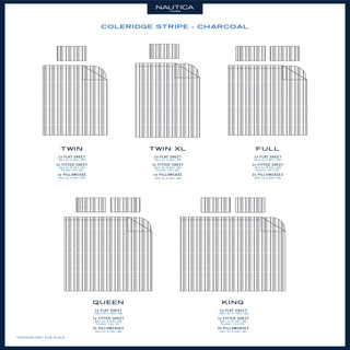 Thumbnail 12: Nautica Nautica Coleridge Stripe Sheet Set 