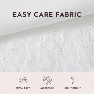 Thumbnail 60: Laura Ashley Laura Ashley Eyelet Ruffle Comforter & Sham Set 