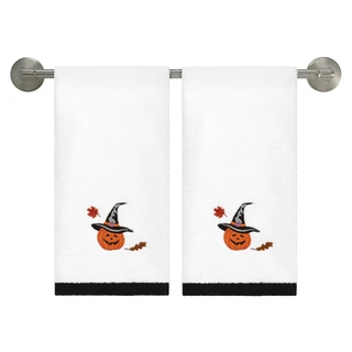 Thumbnail 1: AVANTI Avanti Pumpkin Patch Halloween Hand Towels Set of 2 