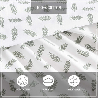 Thumbnail 7: Eddie Bauer Eddie Bauer Laurel Leaves Sheet Set 