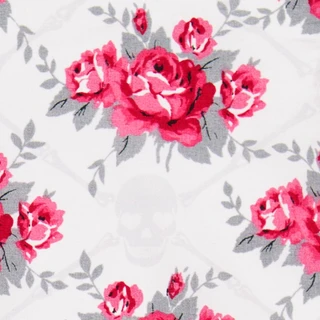 Thumbnail 9: Betsey Johnson Betsey Johnson Skull Rose Trellis Sheet Set 