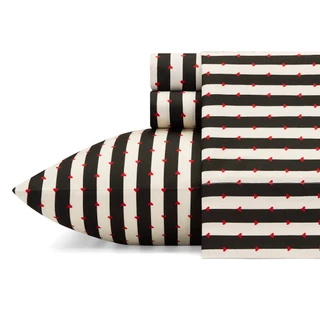 Thumbnail 6: Betsey Johnson Betsey Johnson Wonderland Stripe Sheet Set 