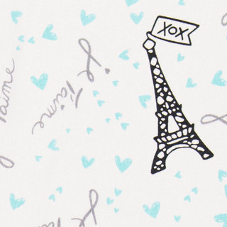 Thumbnail 6: Betsey Johnson Betsey Johnson Je Taime Paris Sheet Set 