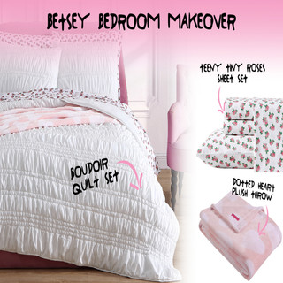 Thumbnail 22: Betsey Johnson Betsey Johnson Sketchy Stripe Sheet Set Black 