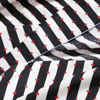 Thumbnail 12: Betsey Johnson Betsey Johnson Wonderland Stripe Duvet Cover Set 