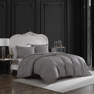 Thumbnail 4: Betsey Johnson Betsey Johnson Wonderland Stripe Duvet Cover Set 