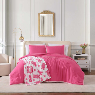 Thumbnail 1: Betsey Johnson Betsey Johnson Signature Hotel Solid Comforter Sham Set 