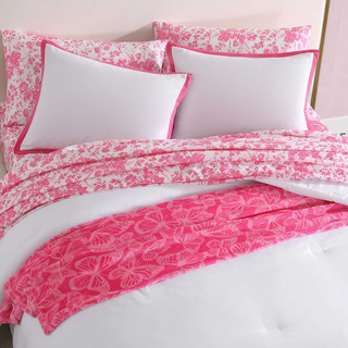 Thumbnail 8: Betsey Johnson Betsey Johnson Signature Hotel Solid Comforter Sham Set 