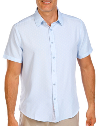 Thumbnail 1: Report Collection Report Collection Men's Anchor Print Woven Sport Shirt 