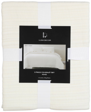 Thumbnail 2: LUSH Lush Decor Dot N Dash 3-Piece Coverlet Set 