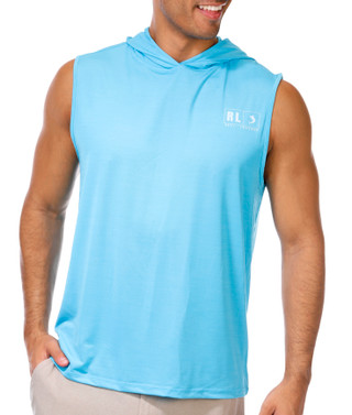Thumbnail 1: REEL LEGENDS Reel Legends Men's Sleeveless Seaside Reel Chill Tank Hoodie 