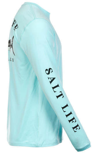 Thumbnail 6: Salt Life Salt Life Mens Jaws of Steel Graphic Long Sleeve Tee 