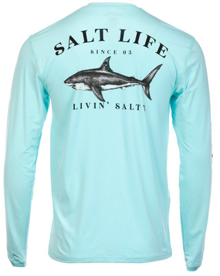 Thumbnail 1: Salt Life Salt Life Mens Jaws of Steel Graphic Long Sleeve Tee 