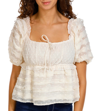 Thumbnail 1: LUSH Lush Juniors Puff Sleeve Babydoll Top 