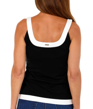 Thumbnail 2: NINE WEST Nine West Womens Sleeveless Banded Top 