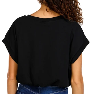 Thumbnail 4: Jolie & Joy Jolie & Joy Juniors Solid Bubble Hem Cap Sleeve Top 