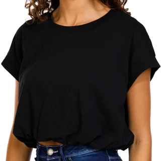 Thumbnail 6: Jolie & Joy Jolie & Joy Juniors Solid Bubble Hem Cap Sleeve Top 
