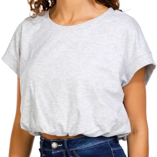 Thumbnail 6: Jolie & Joy Jolie & Joy Juniors Solid Bubble Hem Cap Sleeve Top 