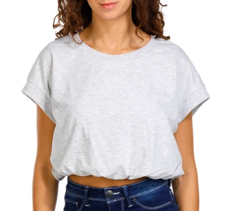 Thumbnail 2: Jolie & Joy Jolie & Joy Juniors Solid Bubble Hem Cap Sleeve Top 