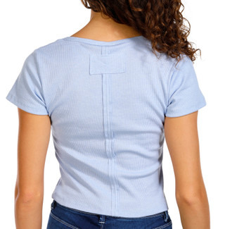 Thumbnail 4: Pink Rose Pink Rose Juniors Short Sleeve Corset Tee 