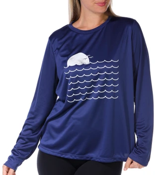 Thumbnail 4: Mountain And Isles Mountain & Isles Womens Outdoor Waves Long Sleeve Top 